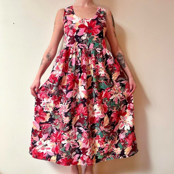 Vintage Floral Dress - Picture 1 of 7